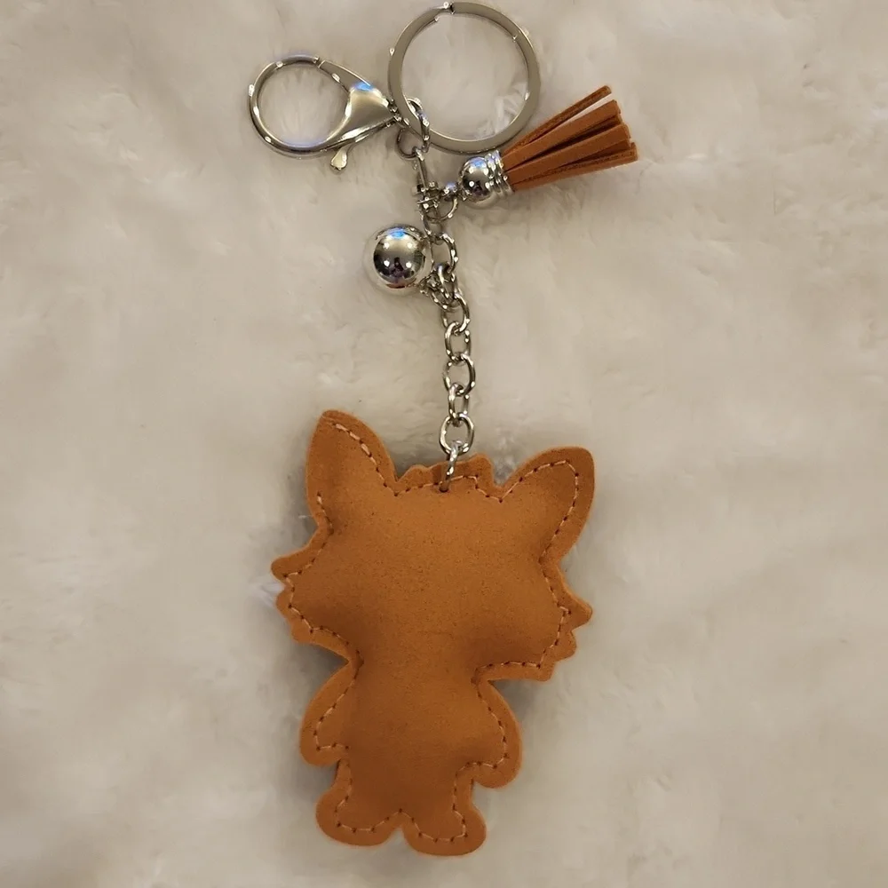 Cute Fox Keychain with Tassel Bag Charm